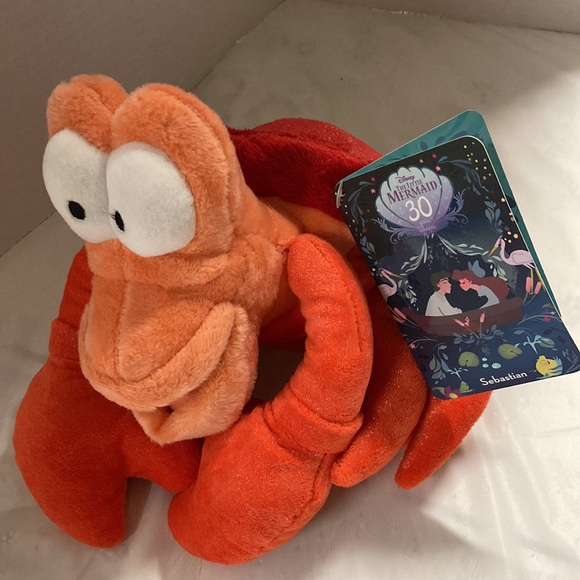 Disney The Little Mermaid Sebastian 30 Year Anniversary Plush Stuffed Animal - Picture 4 of 8